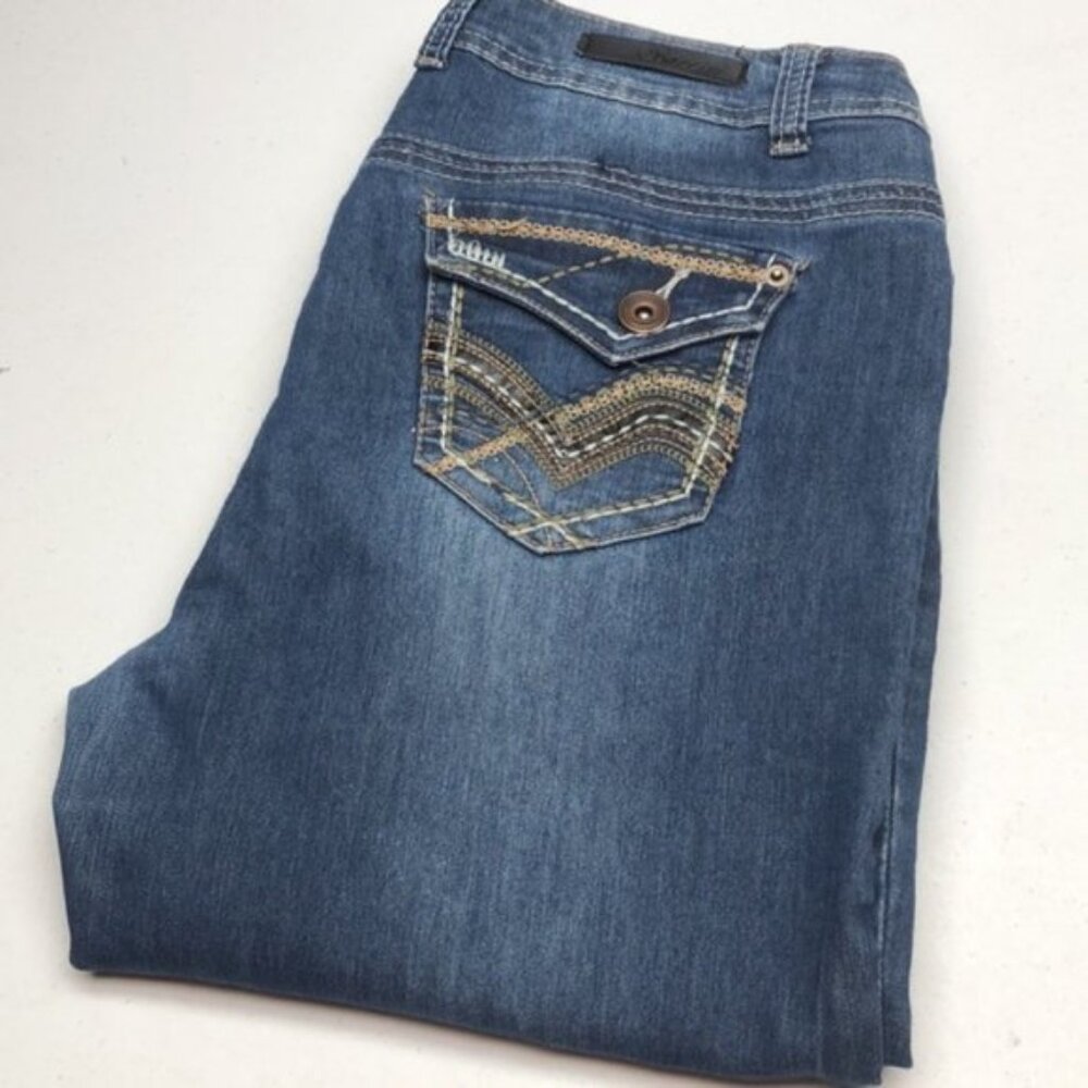 PREMIUM BACCINI FLAP POCKET STRAIGHT JEANS 10/30x32 😎